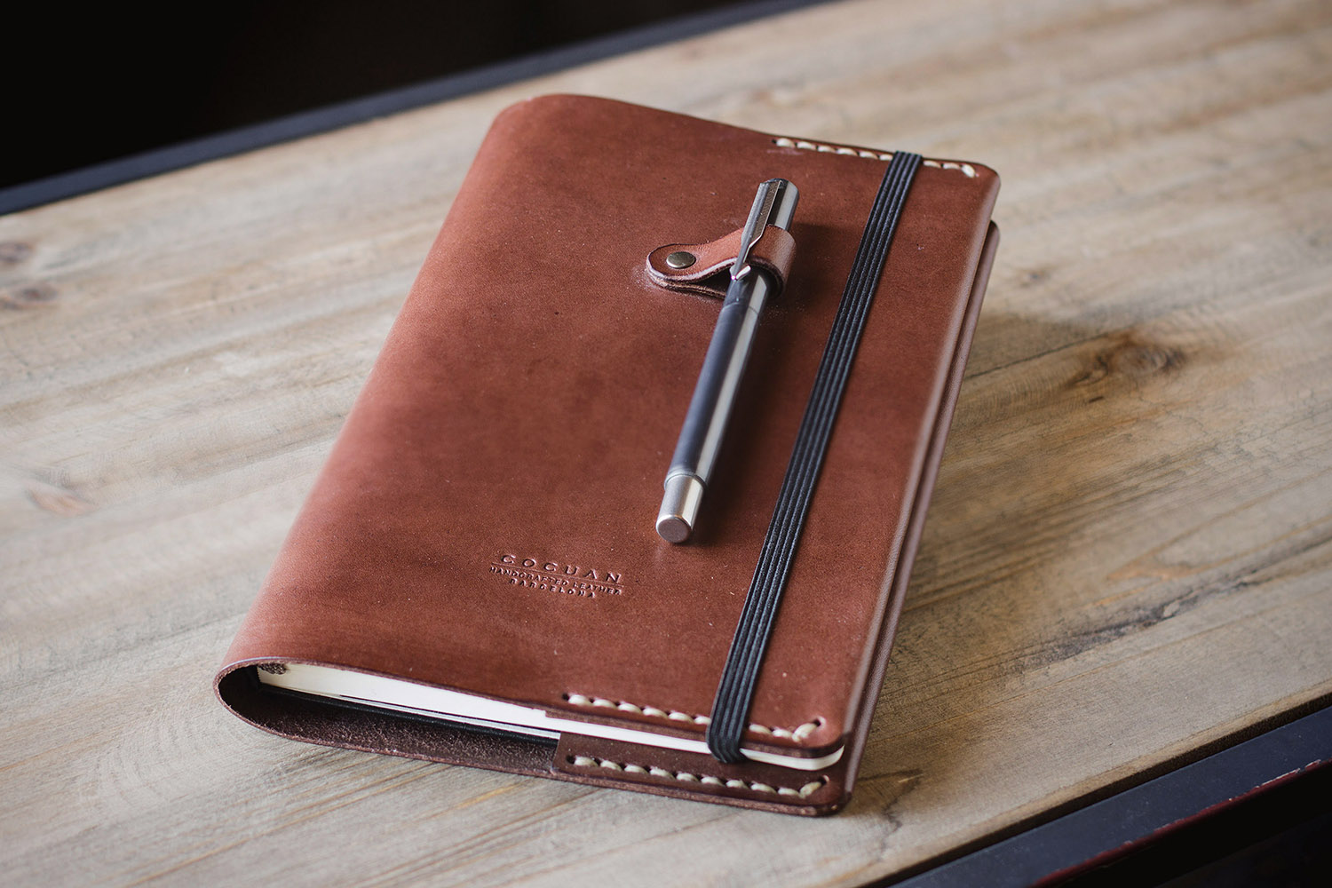 Funda de cuero para libreta Moleskine