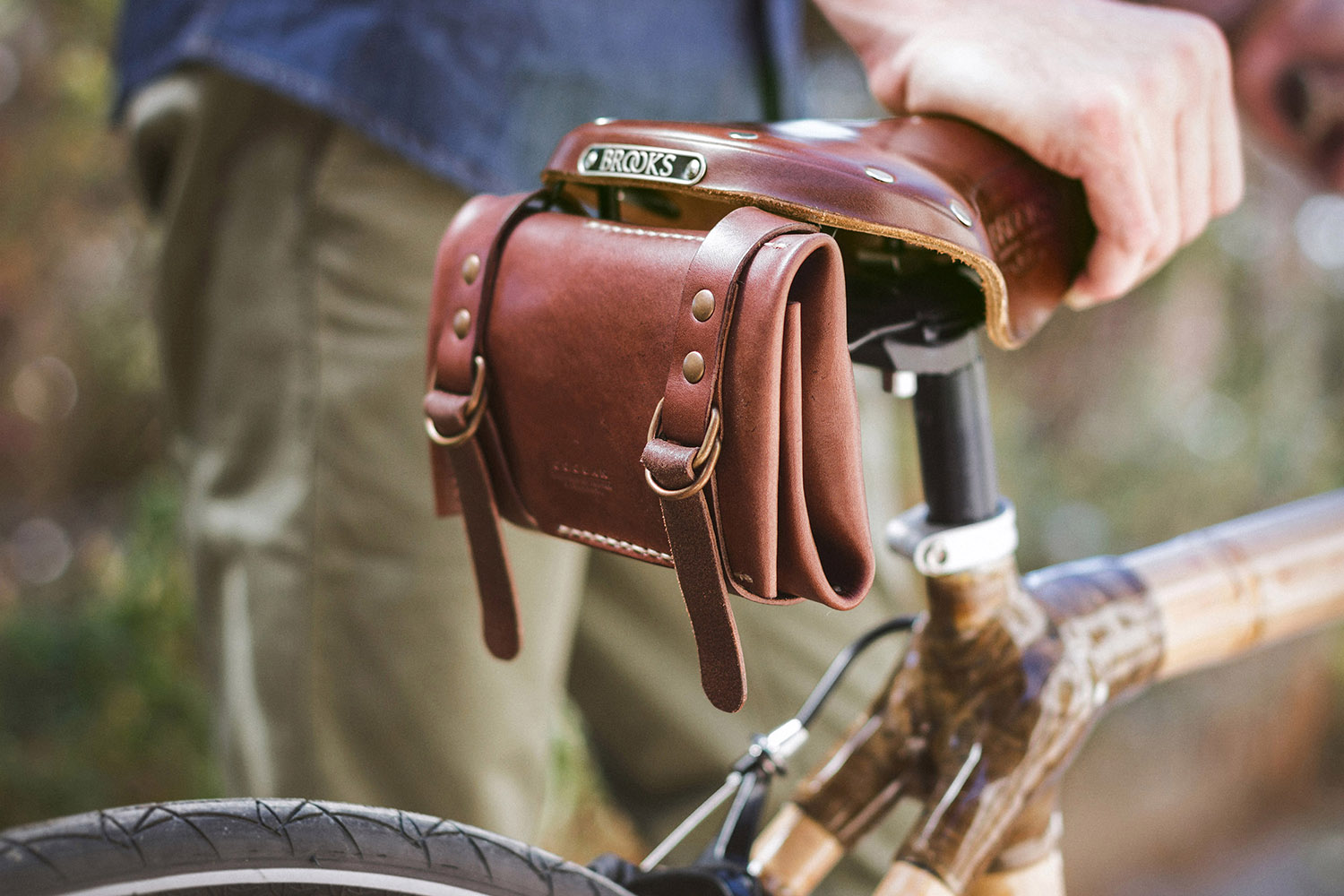 Leather Bike Tool kit Roll